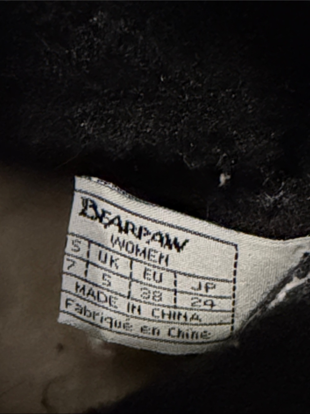 Bearpaw black Koko boot plush shearling collar wool and suede size 7 - Picture 11 of 14